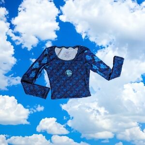 Small custom made celestial crop top